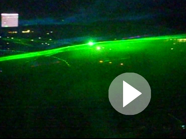 Lasershow mit Ballfangnetzeffekten